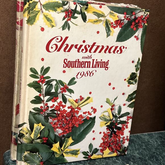5 Christmas With Southern Living Hardcover Books 1985–1989 Vintage Cookbook Set - Picture 5 of 6
